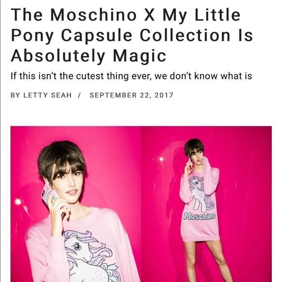 JUST REDUCED Moschino x My Little Pony Collab Black T-shirt by Jeremy Scott SZ M - Picture 8 of 15